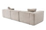 Atelier Del Sofa Sofá 3 Plazas Lora - Mocha, 100% Lino, Comodidad y Estilo